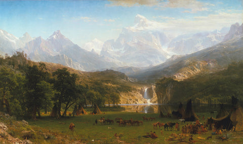 The Rocky Mountains, Lander's Peak, 1863 -  Albert Bierstadt - McGaw Graphics