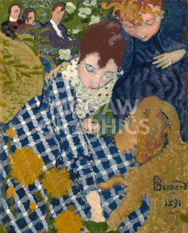 Women with a Dog, 1891 -  Pierre Bonnard - McGaw Graphics