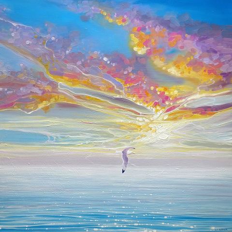 Sky Drama Sunset Over the Sea -  Gill Bustamante - McGaw Graphics