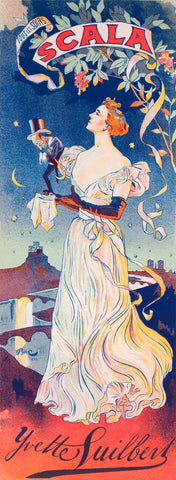 Affiche pour le Concert de la Scala, "Yvette Guilbert" -  Ferdinand Bac - McGaw Graphics