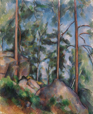 Pines and Rocks (Fontainebleau), c. 1897 -  Paul Cezanne - McGaw Graphics