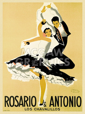 Rosario & Antonio, 1949 -  Paul Colin - McGaw Graphics