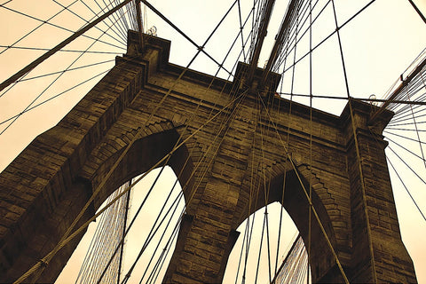 Brooklyn Bridge II (sepia) -  Erin Clark - McGaw Graphics