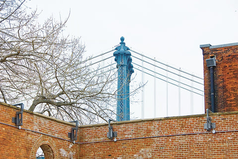 Manhattan Bridge and Brick Wall -  Erin Clark - McGaw Graphics
