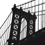 Manhattan Bridge Silhouette (detail) -  Erin Clark - McGaw Graphics
