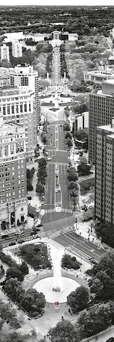 Benjamin Franklin Parkway (aerial) (b/w) -  Erin Clark - McGaw Graphics