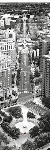 Benjamin Franklin Parkway (aerial) (b/w) -  Erin Clark - McGaw Graphics