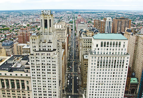 Broad Street (aerial) -  Erin Clark - McGaw Graphics