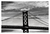 Benjamin Franklin Bridge (b/w) -  Erin Clark - McGaw Graphics