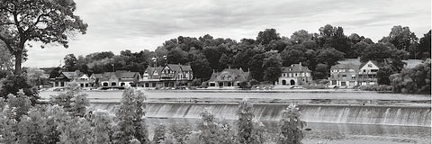 Boathouse Row (b/w) -  Erin Clark - McGaw Graphics