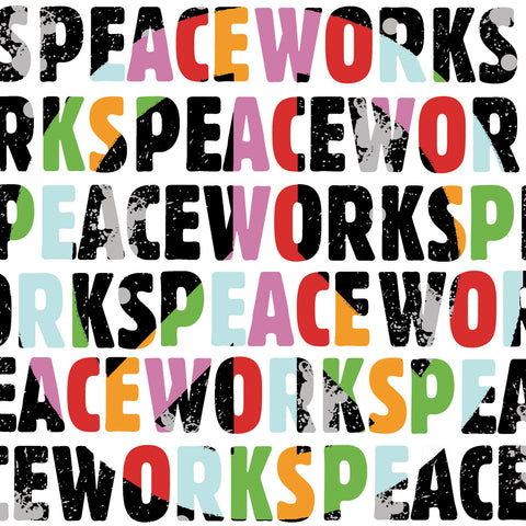 Peace Works (white) -  Erin Clark - McGaw Graphics