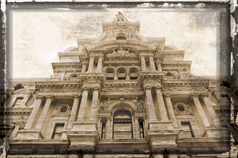 City Hall Facade (Vintage) -  Erin Clark - McGaw Graphics