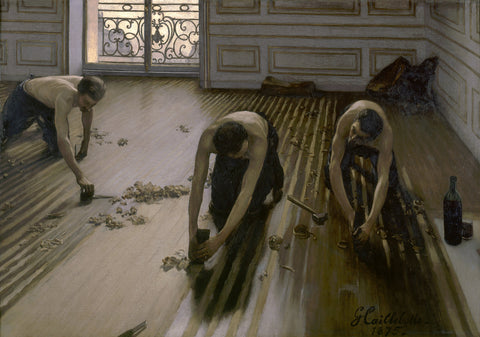 The Floor Scrapers [Raboteurs de parquet], 1875 -  Gustave Caillebotte - McGaw Graphics