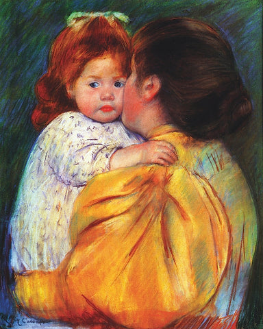 Maternal Kiss 1896 -  Mary Cassatt - McGaw Graphics