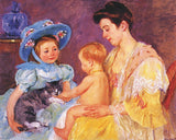 Children Playing with a Cat -  Mary Cassatt - McGaw Graphics