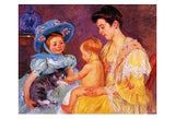 Children Playing with a Cat -  Mary Cassatt - McGaw Graphics