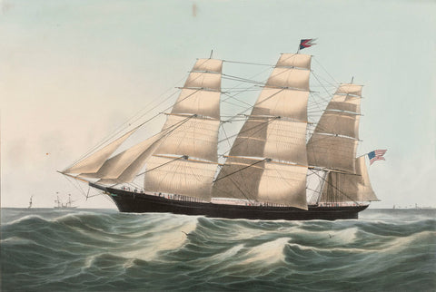 The Clipper Ship “Sovereign of the Seas”, 1852 -  Nathaniel Currier - McGaw Graphics