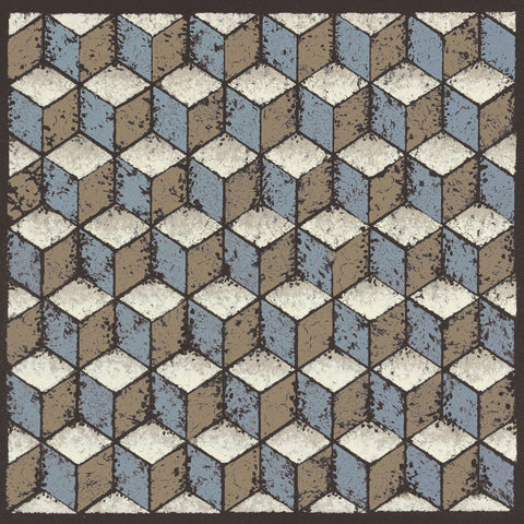 Tumbling Blocks (Blue) -  Susan Clickner - McGaw Graphics