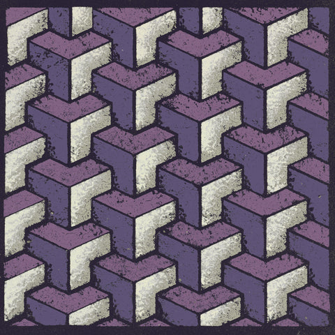 Three Part Tumbling Blocks (Purple) -  Susan Clickner - McGaw Graphics