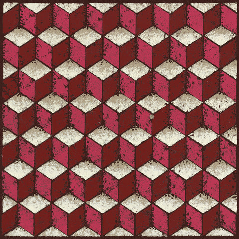 Tumbling Blocks (Red) -  Susan Clickner - McGaw Graphics