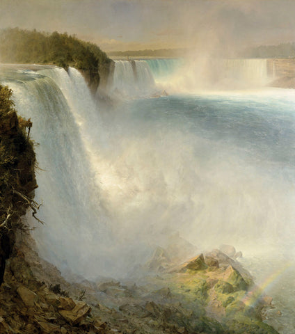 Niagara Falls, from the American Side, 1867 -  Frederic Edwin Church - McGaw Graphics