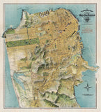 Map of San Francisco, California, 1912 -  August Chevalier - McGaw Graphics