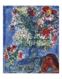 Les Amoureux et Fleurs, 1964 -  Marc Chagall - McGaw Graphics