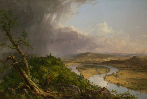 View from Mount Holyoke, Northampton, Massachusetts, after a Thunderstorm—The Oxbow, 1836 -  Thomas Cole - McGaw Graphics
