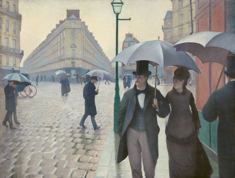 Paris Street in Rainy Weather, 1877 -  Gustave Caillebotte - McGaw Graphics