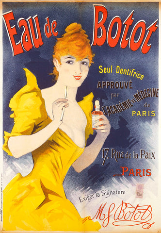 Eau de Botot -  Jules Cheret - McGaw Graphics