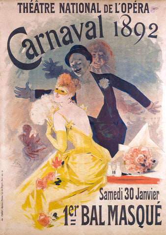 Theatre National de L'Opera Carnaval 1892 -  Jules Cheret - McGaw Graphics