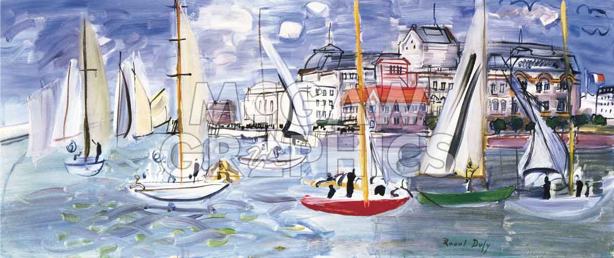 Regates dans le Port de Trouville | McGaw Graphics