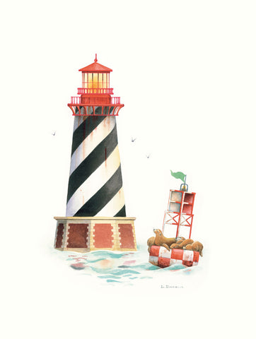 Seal Harbor Light -  Lisa Danielle - McGaw Graphics