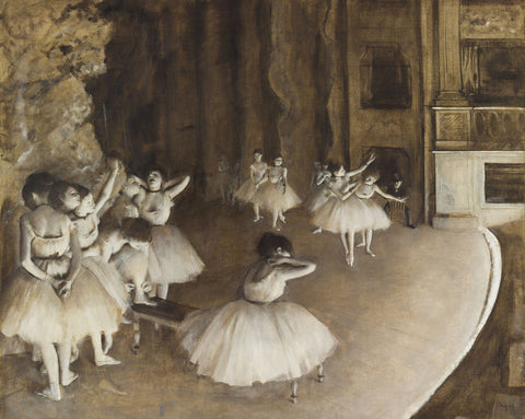 Dance Rehearsal, 1874 -  Edgar Degas - McGaw Graphics