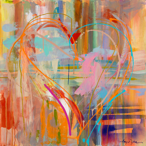 Abstract Heart -  Amy Dixon - McGaw Graphics