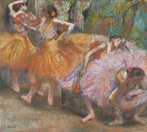 Dancers with Fans, c. 1898 -  Edgar Degas - McGaw Graphics