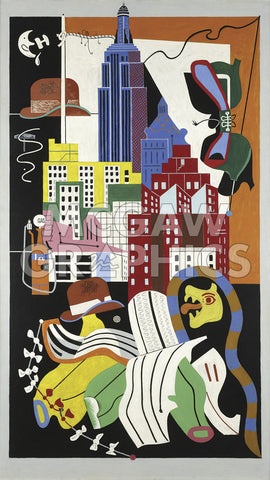 New York Mural, 1932 -  Stuart Davis - McGaw Graphics