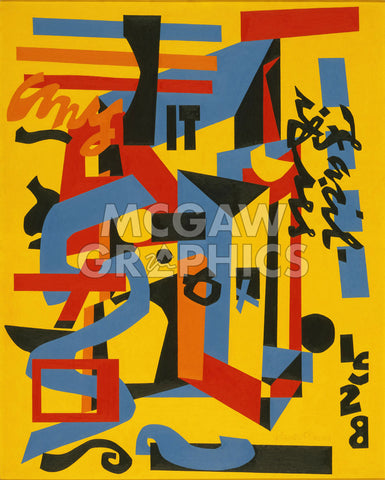 Something on the Eight Ball, 1953-1954 -  Stuart Davis - McGaw Graphics