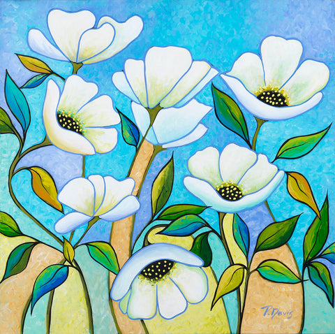White Poppies -  Peggy Davis - McGaw Graphics