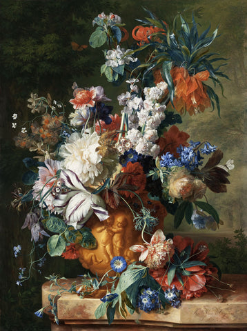 Jan van Huysum, Bouquet of Flowers in an Urn -  Dutch Florals - McGaw Graphics