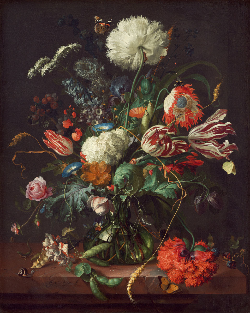 【新品未使用】Henrydean Flower vase❹ Jan Davidsz de Heem, Vase of Flowers | McGaw Graphics