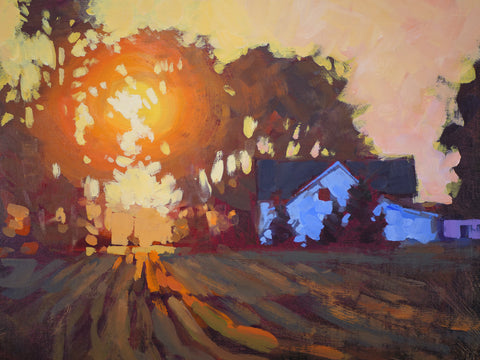 Sunrise Over Farmhouse -  Jed Dorsey - McGaw Graphics