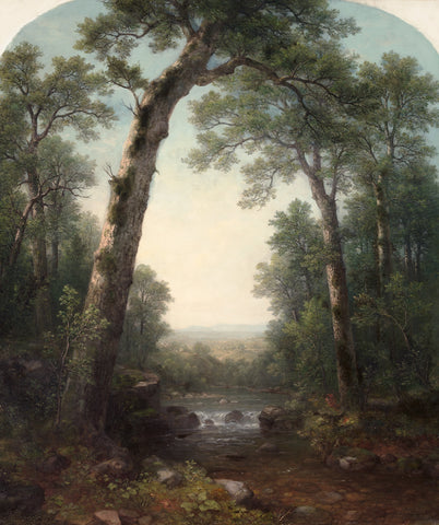 Forest Stream with Vista, 1872 -  Asher B. Durand - McGaw Graphics