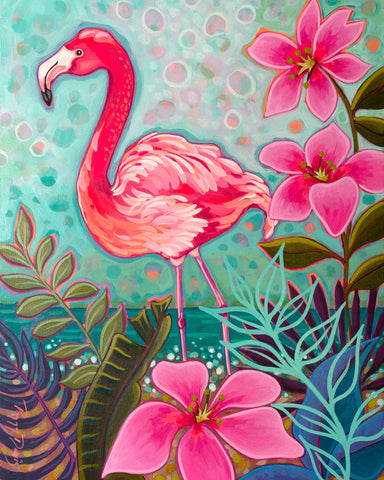 Flamingo Beach II -  Peggy Davis - McGaw Graphics