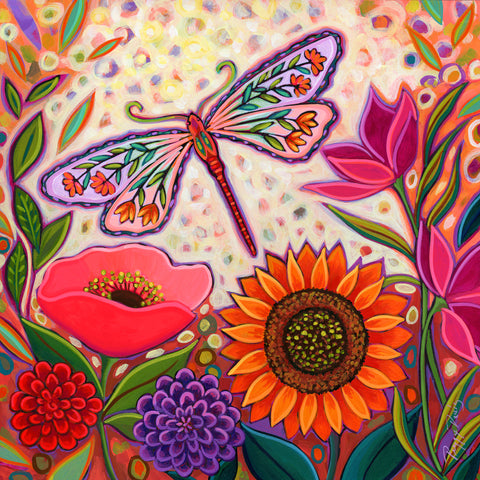 Dragonfly Floral -  Peggy Davis - McGaw Graphics
