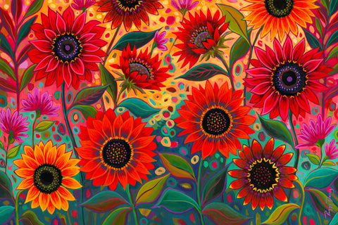 For the Love of Sunflowers (Garden) -  Peggy Davis - McGaw Graphics