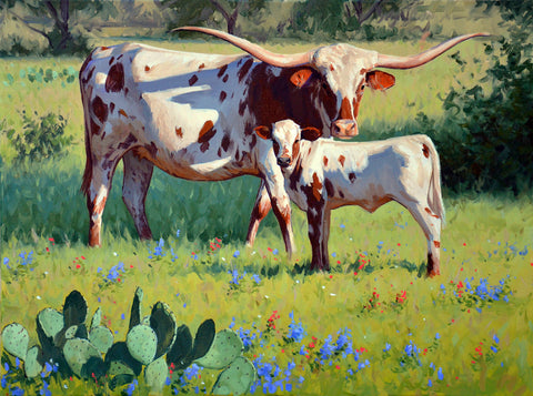 Longhorn Spring -  Jimmy Dyer - McGaw Graphics