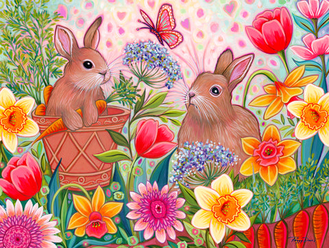 Two Bunnies -  Peggy Davis - McGaw Graphics