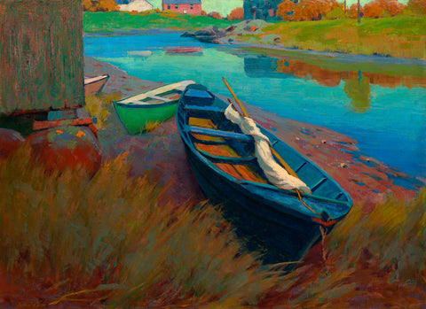 Boats at Rest, c. 1895 -  Arthur Wesley Dow - McGaw Graphics