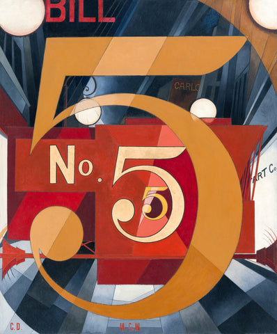I Saw the Figure 5 in Gold, 1928 -  Charles Demuth - McGaw Graphics